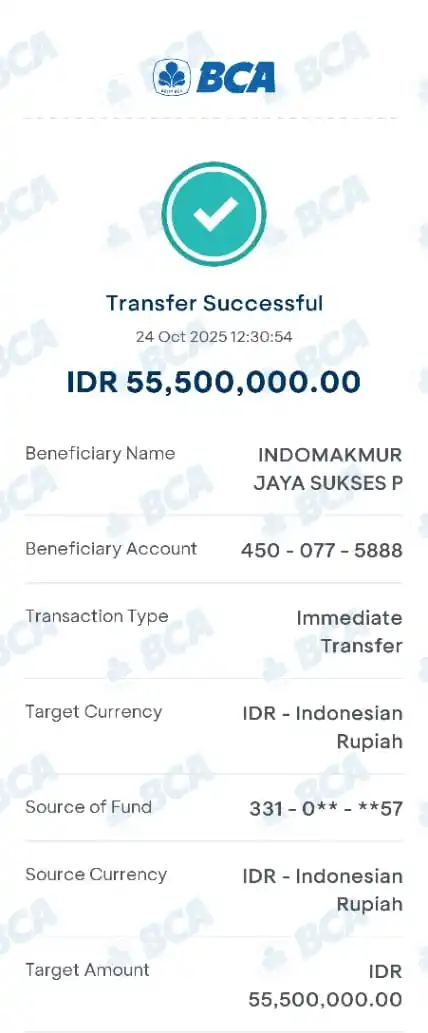 Bukti Transfer Mitra 5